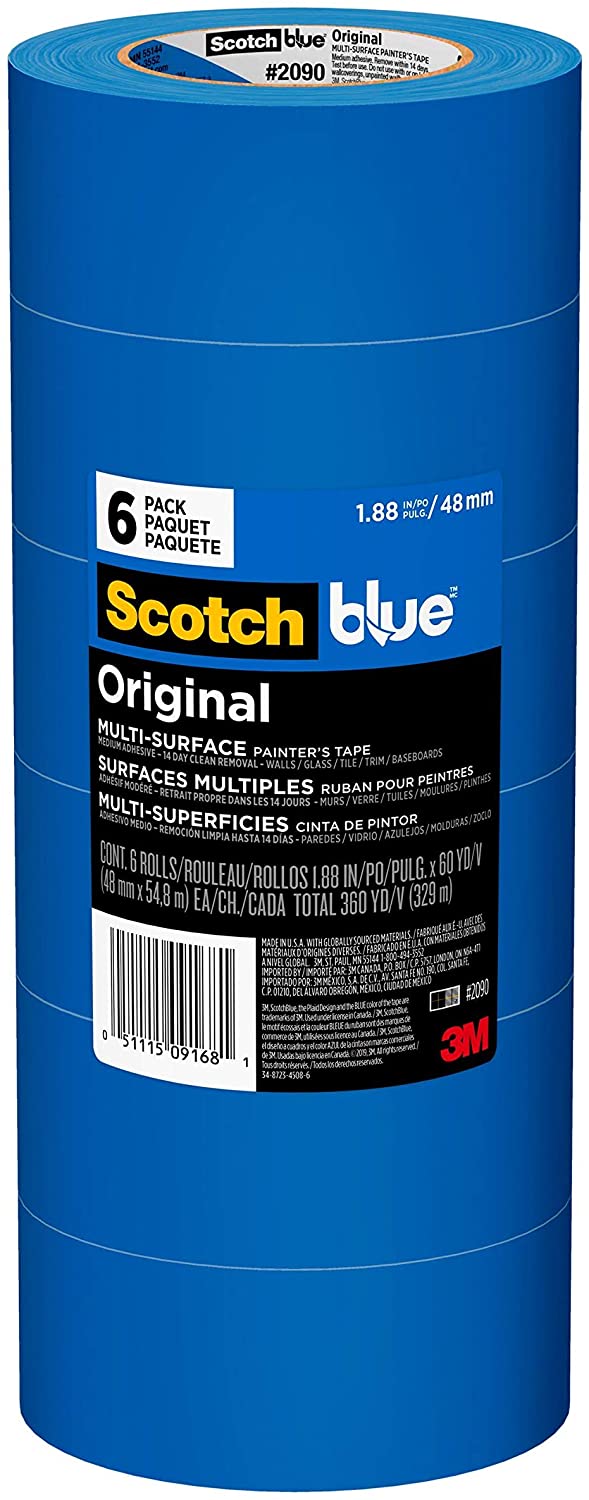 3M ScotchBlue Original Multi-Surface Painter's Tape, UV-Resistant